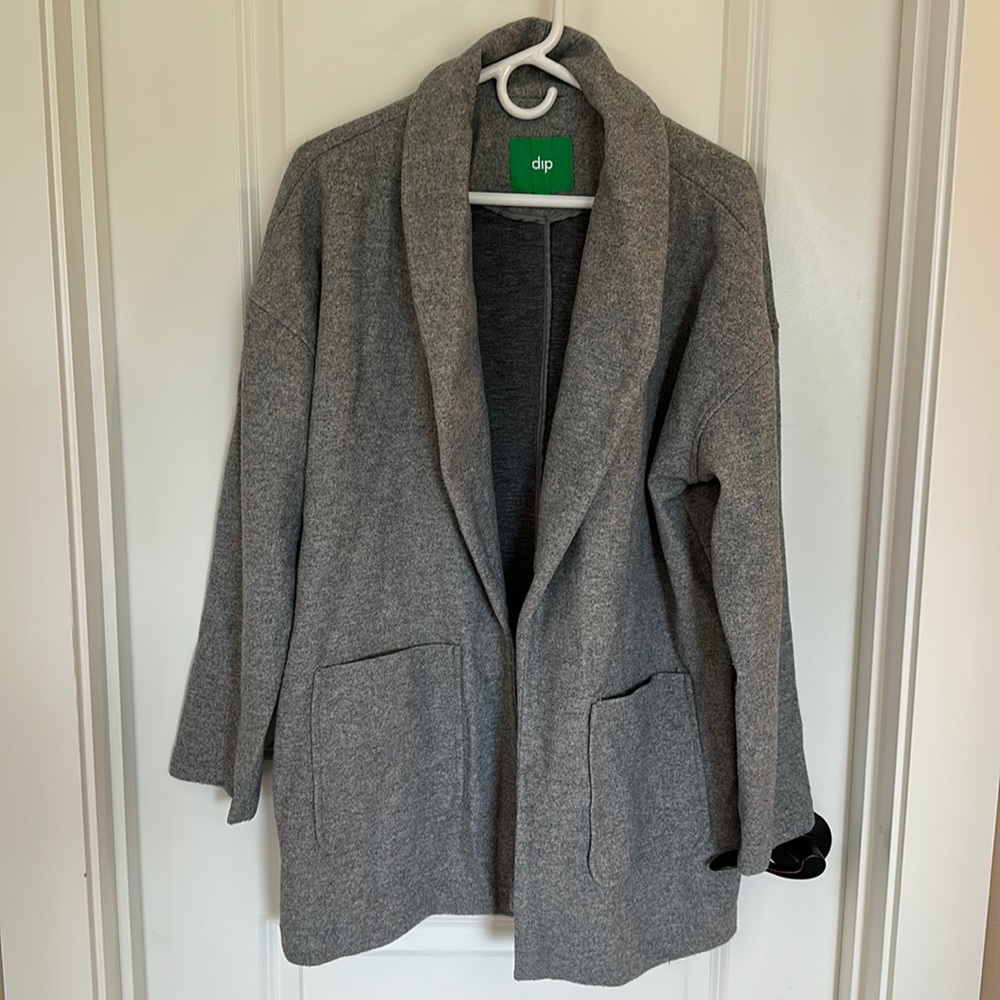 Cozy knit sweater like blazer